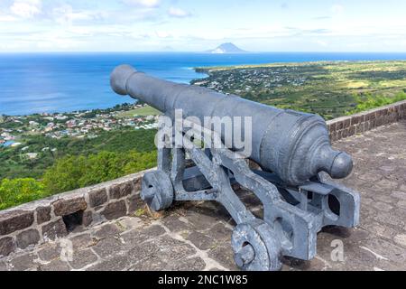 WESTERN place of Arms, fort George, parc national Brimstone Hill Fortress, Sandy point Town, St. Kitts, Saint Kitts et Nevis, Caraïbes Banque D'Images