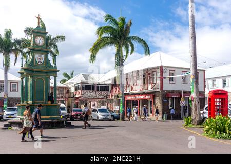 Berkeley Memorial, The Circus, Basseterre, St. Kitts, Saint Kitts et Nevis, Petites Antilles, Caraïbes Banque D'Images