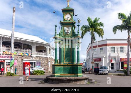 Berkeley Memorial, The Circus, Basseterre, St. Kitts, Saint Kitts et Nevis, Petites Antilles, Caraïbes Banque D'Images