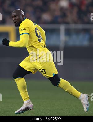 Gênes, Italie, le 13th février 2023. Romelu Lukaku du FC Internazionale lors de la série Un match à Luigi Ferraris, Gênes. Le crédit photo devrait se lire: Jonathan Moscrop / Sportimage Banque D'Images