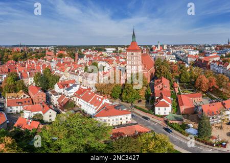 Olsztyn - une ville de Warmia dans le nord-est de la Pologne Banque D'Images