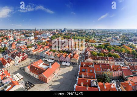 Olsztyn - une ville de Warmia dans le nord-est de la Pologne Banque D'Images