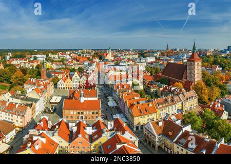 Olsztyn - une ville de Warmia dans le nord-est de la Pologne Banque D'Images