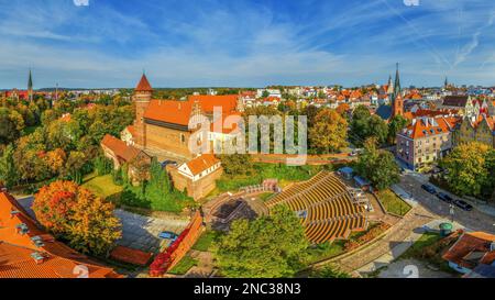 Olsztyn - une ville de Warmia dans le nord-est de la Pologne Banque D'Images