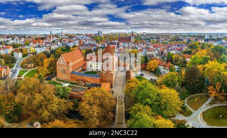 Olsztyn - une ville de Warmia dans le nord-est de la Pologne Banque D'Images