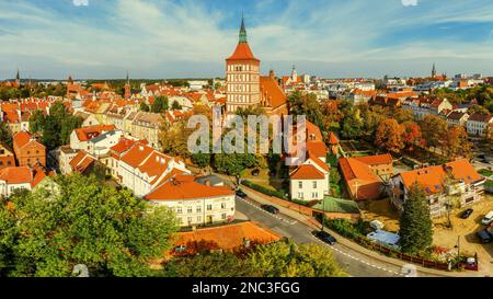 Olsztyn - une ville de Warmia dans le nord-est de la Pologne Banque D'Images