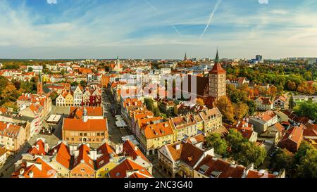 Olsztyn - une ville de Warmia dans le nord-est de la Pologne Banque D'Images