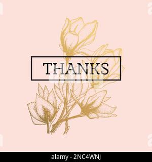 Fleurs d'or, illustration vectorielle, grâce aux cartes isolées sur fond blanc Illustration de Vecteur