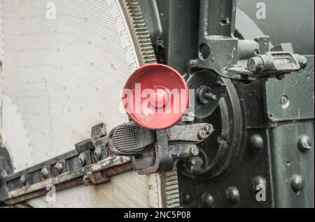 unité de réglage balistique d'un canon historique Banque D'Images
