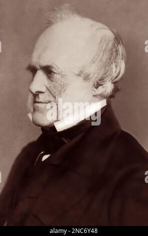 Sir Charles Lyell, 1 baronnet, FRS (1797-1875) était un avocat britannique et le premier géologue de son jour. Il est surtout connu pour son livre Principes de la géologie qui a popularisé le concept de l'uniformitarianisme. (Photo par Elliott & Fry, c1869) Banque D'Images