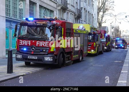 Fire Engines, Londres Angleterre Royaume-Uni Banque D'Images