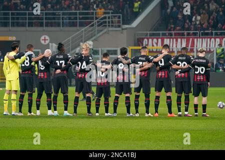 Milan, Italie - 14/02/2023, l'équipe (AC Milan) lors de la Ligue des champions de l'UEFA, Round de 16, match de football à 1st jambes entre AC Milan et Tottenham Hotspur sur 14 février 2023 au stade San Siro de Milan, Italie - photo Morgese-Rossini / DPPI Banque D'Images