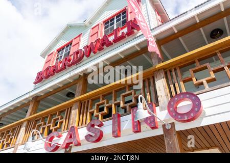 BoardWalk Casino on BoardWalk, Historic Redcliffe Quay, St John's, Antigua, Antigua-et-Barbuda, Antilles néerlandaises, Caraïbes, Caraïbes Banque D'Images