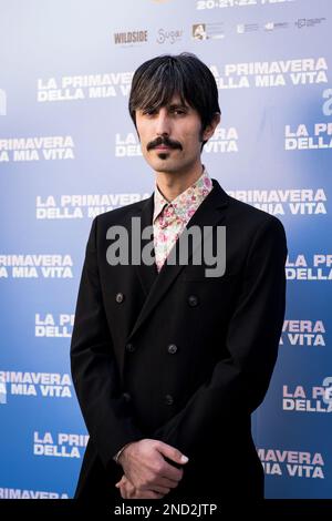 Rome, Rome, Italie, 15th février 2023, Colapesce et Dimartino assistent à la séance photo de 'la primavera della mia vita' au cinéma Barberini Banque D'Images