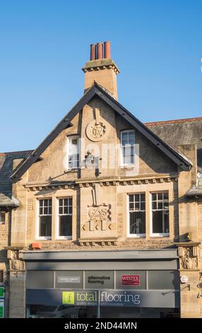 1907 immeuble de style art et artisanat à Alnwick, Northumberland, Angleterre, Royaume-Uni Banque D'Images