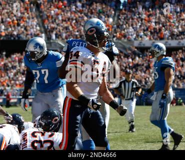 Chicago Bears' Brian Urlacher (54) during the second half of the NFC  Championship NFL football game Sunday, Jan. 23, 2011, in Chicago. (AP  Photo/Jim Prisching Stock Photo - Alamy