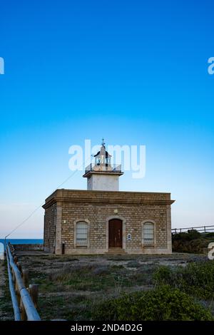 Far de s'Arenella - Far de Punta Sarnella - Phare de Port de la Selva, Catalogne Banque D'Images