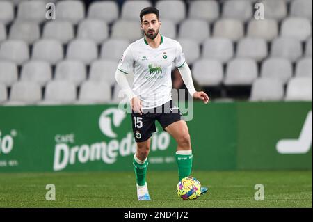 Ruben Gonzalez du Real Racing Club pendant le match de la Liga SmartBank entre Real Racing Club et CD Leganes au stade El Sardinero sur 13 février, Banque D'Images