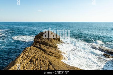 La mer Adriatique quelque part au Monténégro Banque D'Images