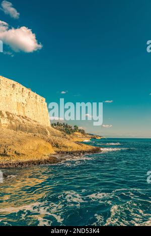 La mer Adriatique quelque part au Monténégro Banque D'Images