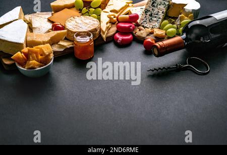 Différents types de fromage pour une alimentation gastronomique Banque D'Images