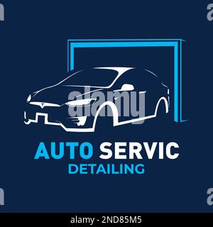 Logo Vector pour le détail de la voiture et le réglage Illustration de Vecteur