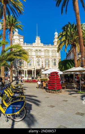 Las Palmas, Espagne, 21 décembre 2022. Plaza Cairasco à Las Palmas, Gran Canaria, Espagne Banque D'Images