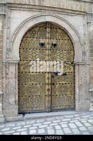 Ancienne porte de la Médina de Tunis Banque D'Images