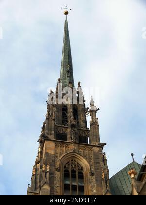 Cathédrale Saint-Jean Peter et Paul, Katedrála svateho Petra a Pavla, Brno, région Moravie du Sud, République tchèque, Europe Banque D'Images