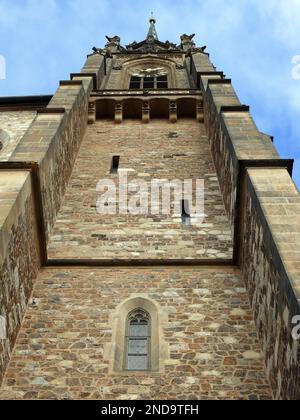 Cathédrale Saint-Jean Peter et Paul, Katedrála svateho Petra a Pavla, Brno, région Moravie du Sud, République tchèque, Europe Banque D'Images