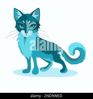 Illustration vectorielle, très beau chat Illustration de Vecteur