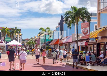 Plein air Heritage Quay shopping centre, St John's, Antigua, Antigua et Barbuda, Lesser Antilles, Caribbean Banque D'Images