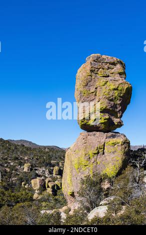 Scenci Paysage d'hiver dans le monument national de Chiricahua Arizona Banque D'Images