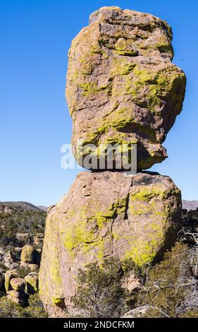 Scenci Paysage d'hiver dans le monument national de Chiricahua Arizona Banque D'Images