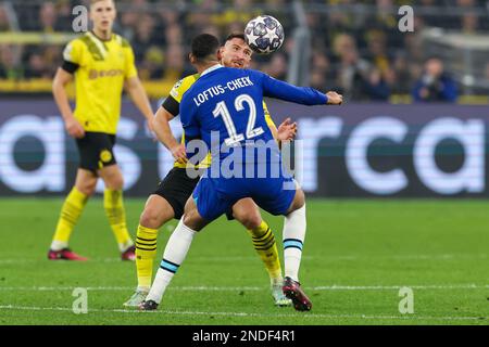 Dortmund, Allemagne. 15th févr. 2023. DORTMUND, ALLEMAGNE - FÉVRIER 15 : lors de la série des champions de l'UEFA de 16, match de 1st jambes entre Borussia Dortmund et Chelsea au parc signal Iduna sur 15 février 2023 à Dortmund, Allemagne (photo de Marcel ter Bals/Orange Pictures) crédit : Orange pics BV/Alay Live News Banque D'Images