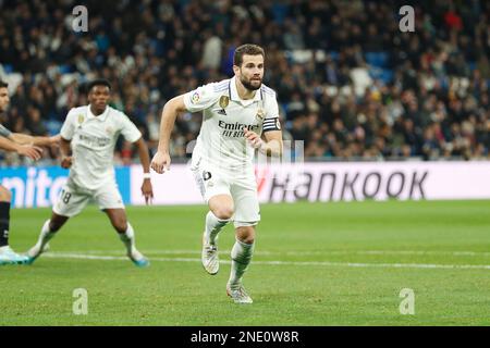 Madrid, Espagne. 15th févr. 2023. Nacho (Real) football : Espagnol 'la Liga Santander' match entre Real Madrid CF 4-0 Elche CF à l'Estadio Santiago Bernabeu à Madrid, Espagne . Crédit: Mutsu Kawamori/AFLO/Alay Live News Banque D'Images