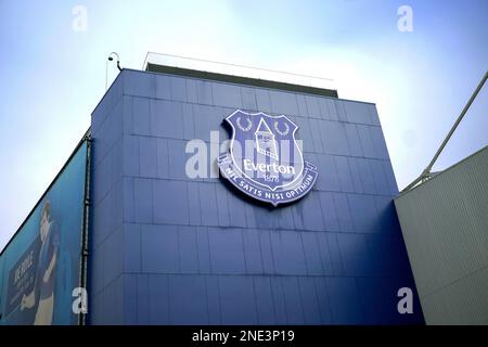 La maison d'Everton FC Goodison Park. Banque D'Images