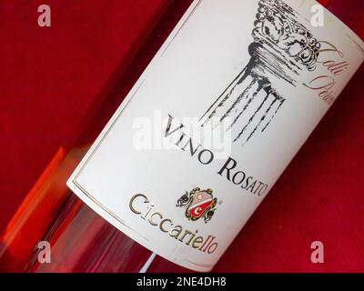 Vin Colli Perini Vino Rosato. 2019. Banque D'Images