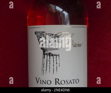 Vin Colli Perini Vino Rosato. 2019. Banque D'Images