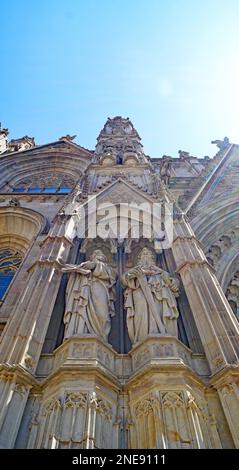 Cathédrale de style gothique de Barcelone, ​​Catalunya, Espagne, Europe Banque D'Images