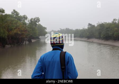 Explorer sundarban.The Sundarbans est la plus grande forêt de mangroves du monde. Banque D'Images