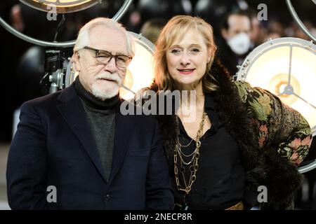 Caroline Goodall et Brian Cox photographiés lors de la première des Fabelmans au Curzon Mayfair à Londres, Royaume-Uni, le 18 janvier 2023. Banque D'Images