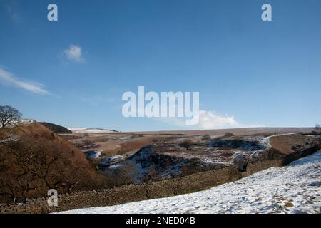 Vue d'hiver Lyme Handley Parc de Lyme Cheshire Angleterre Banque D'Images