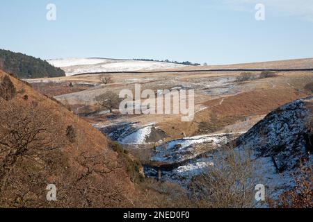 Vue d'hiver Lyme Handley Parc de Lyme Cheshire Angleterre Banque D'Images