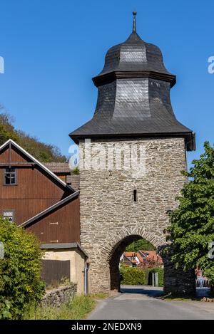 Stolberg dans la ville européenne de Harz Banque D'Images