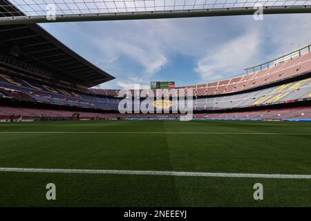 Vue générale pendant les matchs de l'UEFA Europa League Knockout Round Play Barcelone vs Manchester United à Spotify Camp Nou, Barcelone, Espagne, 16th février 2023 (photo de Mark Cosgrove/News Images) Banque D'Images