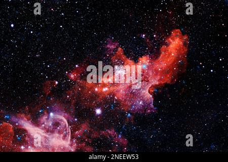 Starfield dans l'espace beaucoup d'années-lumière loin de la Terre. Éléments de cette image fournis par la NASA Banque D'Images