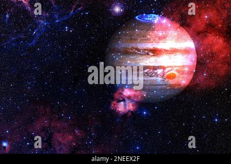 Jupiter. Des planètes de qualité impressionnante du système solaire. Éléments de cette image fournie par la NASA Banque D'Images