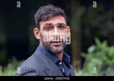 16 février 2023, Rome, Italie: L'acteur italien Francesco Arca participe à la photocall de la fiction 'Resta con Me' au siège de la RAI à Rome (Credit image: © Matteo Nardone/Pacific Press via ZUMA Press Wire) USAGE ÉDITORIAL SEULEMENT! Non destiné À un usage commercial ! Banque D'Images