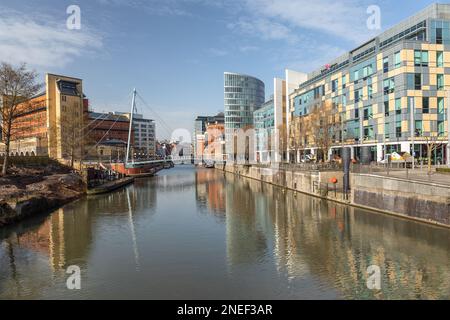 Bureau de Burges Salmon Bristol, un quai en verre - Temple Quay, Bristol City Centre, Angleterre, Royaume-Uni Banque D'Images